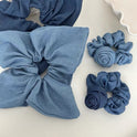 Denim Western Style Flower Hairband Headdress