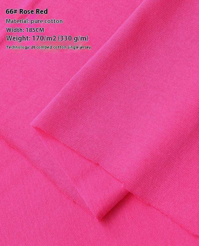 Summer Xinjiang Cotton Knitted Plain Cloth Doll Clothes Short-sleeved T-shirt Thin Jersey Spring Flower Bed Cover