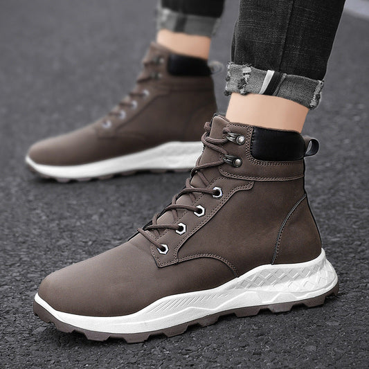 Rhubarb Casual Leather Boots Retro Tooling Ankle