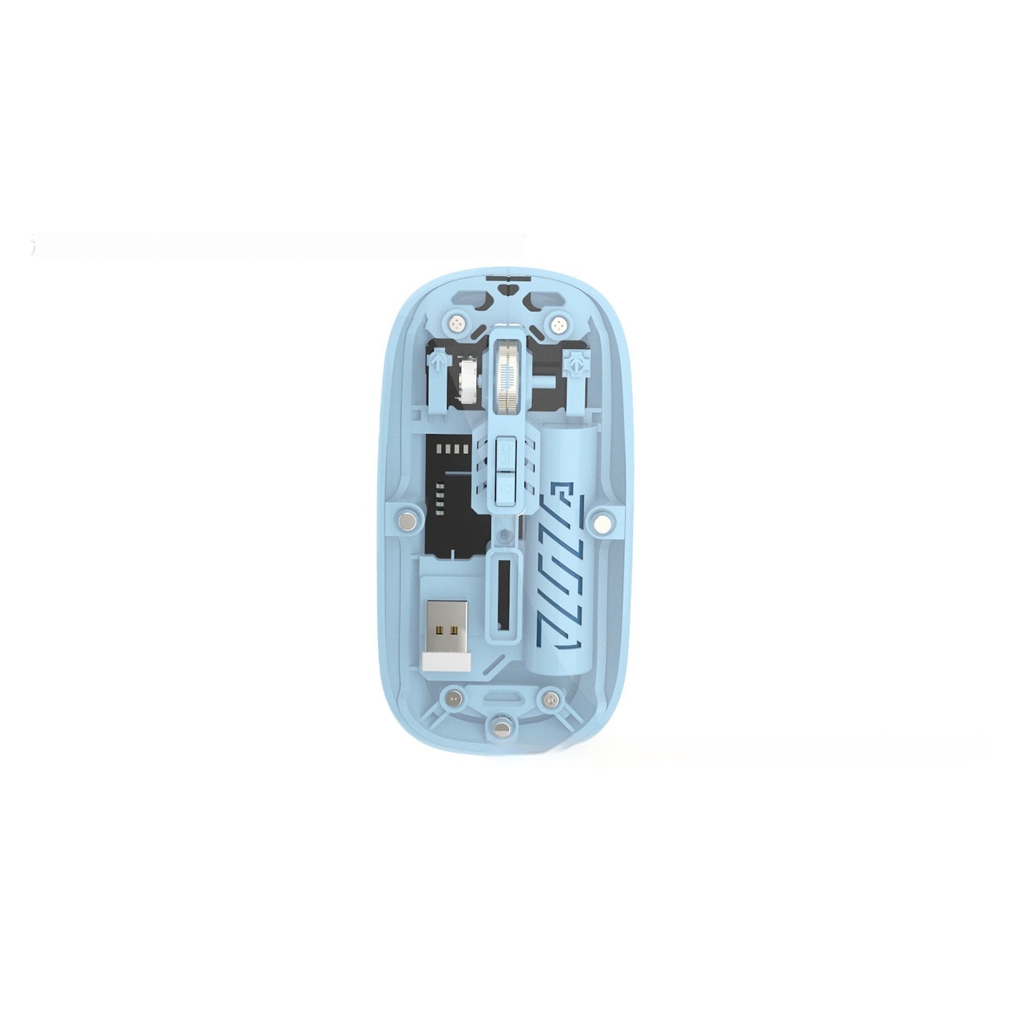 Wireless Transparent Typec Charging Mouse