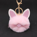 Personalized Ears Kitten Beard Plush Cute Keychain