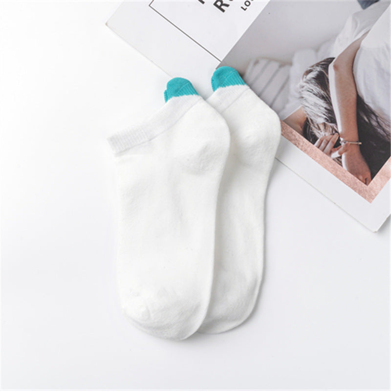 Women's Socks Springsummer Solid Color Korean Style Three-dimensional