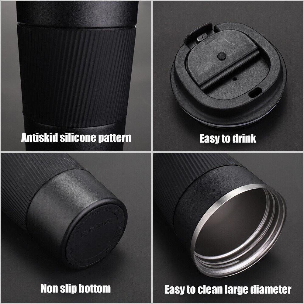 510ML Leakproof Insulated Thermal Travel Stainless Steel Coffee Mug Cup Flask