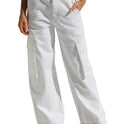 Women's Multi-pocket Workwear Loose Casual Denim Trousers