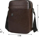 Men's Casual PU Leather One Shoulder Oblique Bag Body