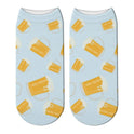 Beer Beer Print Socks, Women's Boat Socks, Adult Socks