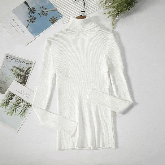 Bottoming Shirt Women's Long-sleeved Pullover All-match Slim-fitting Tight-fitting Sweater