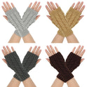 Warm Wool Gloves Winter Men's Open Finger