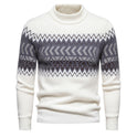 Printed Round Neck Sweater For Men