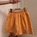 Ladies New Korean Plaid Breathable Shorts