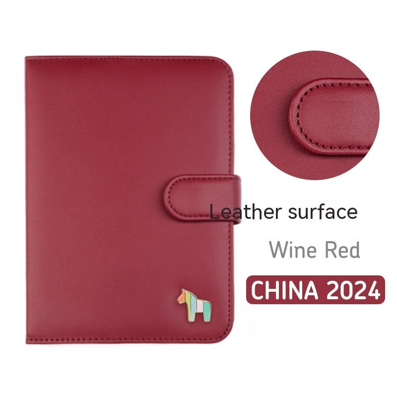 Schedule Book Leather Surface 396 Days Hand Account