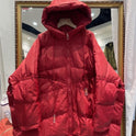 Plus Size White Duck Down Loose Down Jacket