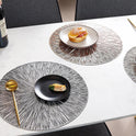 Round Hollow PVC Western-style Placemat Mirror Insulation American Plate Mat