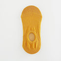 Pure Color Invisible Cotton Ladies Socks