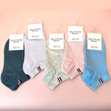 Pure Colored Cotton Women's Low-cut Liners Socks Candy Color Short Socks Japanese Style