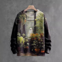 Halloween Ghost Pattern Horror Printed Sweater