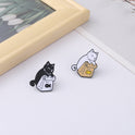 Personalized Cartoon Animal Painted Alloy Brooch