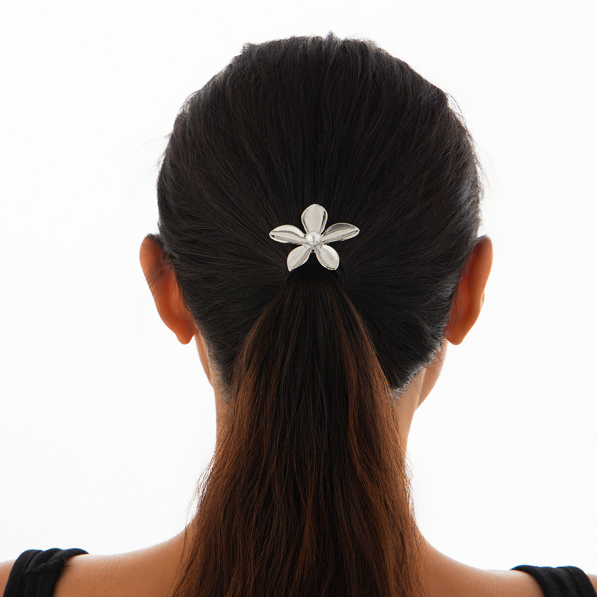 Five-petal Flower Alloy Hair Accessories Stylish Glossy