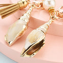 Fashionable New Cartoon Conch Tassel Key Chain