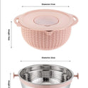 Household Rotatable Double-layer Vegetable Washing And Draining Basket