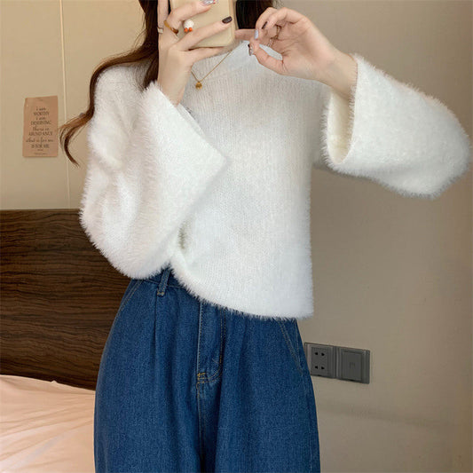 Short Knitted Bottoming Shirt For New Year