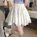 High Waist Slimming White Skirt