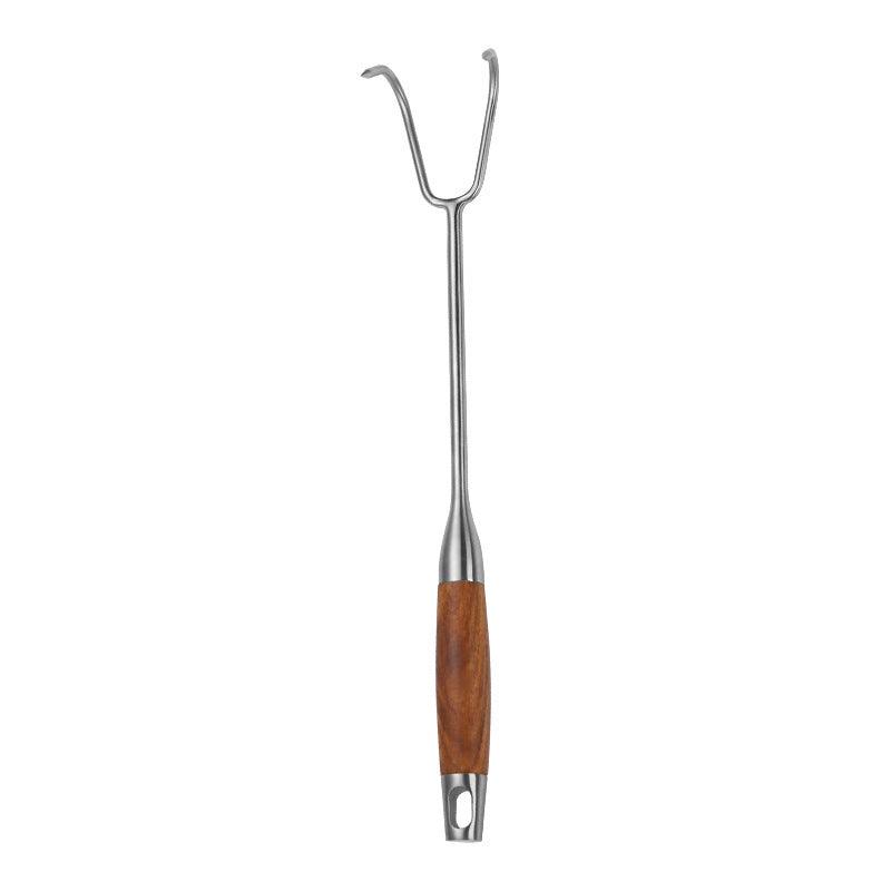 Stainless Steel Rosewood Wooden Handle Meat Hook