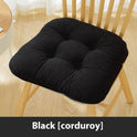 Cotton And Linen Chair Cushion Thickened Non-slip Corduroy Pearl