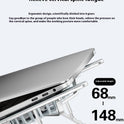 Aluminum Alloy Notebook Stand Portable Folding Lifting Tablet Height Increasing Desktop Twin Fan Computer