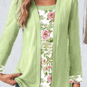 Women's Hollow-out Sleeves Cotton And Linen Buckle-free Cardigan Coat