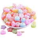 Simulation Vortex Candy Handmade Diy Hairpin Material Resin Accessories