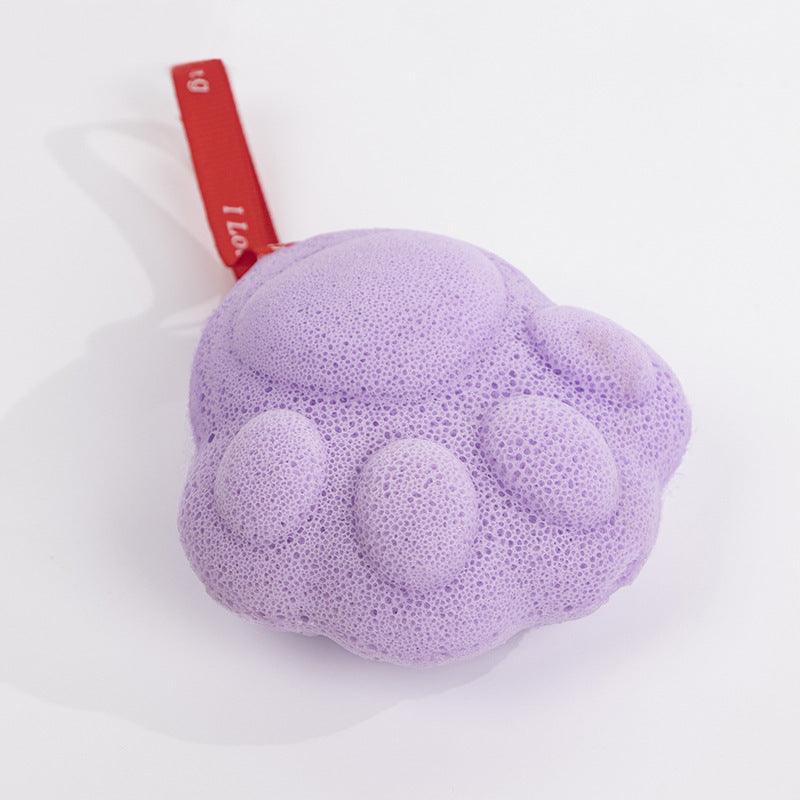 Cat's Paw Loofah Soft Honeycomb Children Baby Bath Foaming Sponge