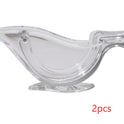 Manual Lemon Juicer Transparent Acrylic Elegance Bird Shape Lemon Slice Squeezer Kitchen Tools Gadgets