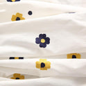 White Background Blue Flower Exquisite Embroidery Pure Cotton Embroidered Dress Curtain Shirt Handmade Diy Fabric
