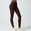 Threaded Waist Hugging Peach Hip Yoga Pants
