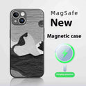 Simple Full-covered Magnetic Silicone Drop-resistant Protective Cover New