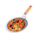 Stainless Steel Pizza Paddle Peel Bakers BBQ Oven Restaurant Tray Wooden Handle