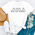 Personalized Letter Print Ladies T-shirt