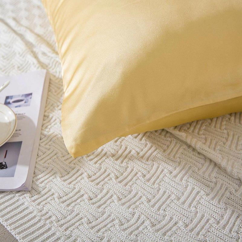 Silk Zipper Sweat-absorbent Breathable Pillowcase