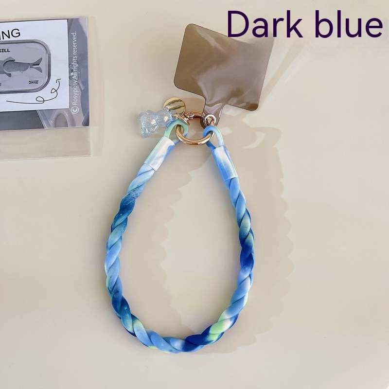 Phone Case Lanyard Suitable For Silicone Split Lanyard Keychain Short Rope Mobile Phone Pendant Gasket