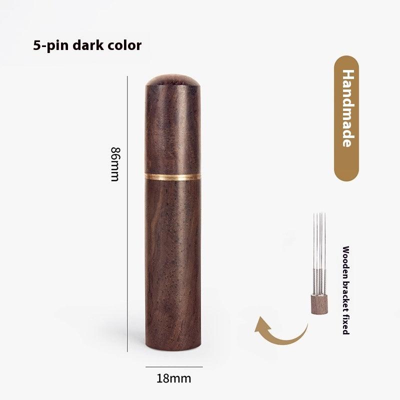 Stainless Steel Needle Solid Wood Coffee Cloth Powder Needle Stirring Pine Powder Needle