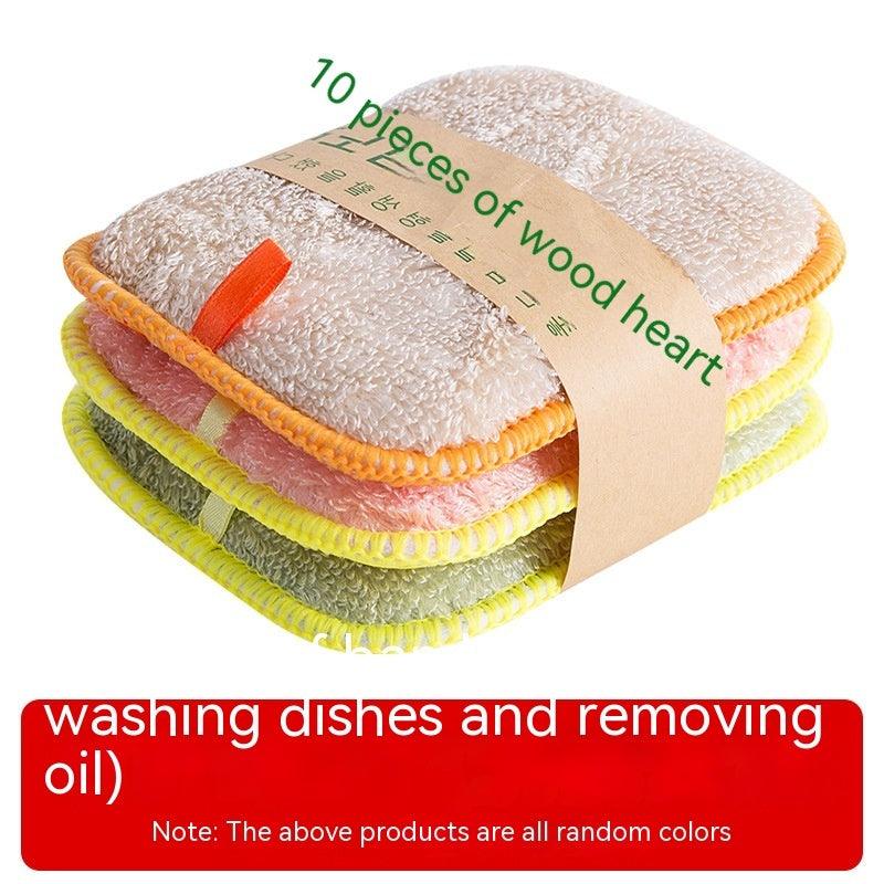 Dish-washing Sponge Kitchen Cleaning Decontamination Double-sided Magic Cloth