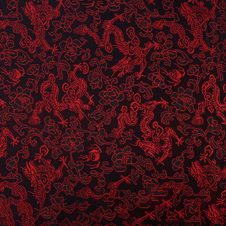 Multicolor Chinese Dragon Pattern Jacquard