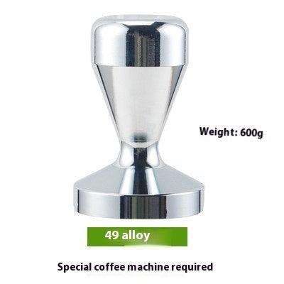 Wooden Handle Coffee Tamper Electroplated Alloy Tamper Coffee Distributor Powder Filler Supporting Equipment