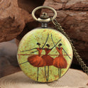 Oil Painting Color Goddess Picture Pocket Watch